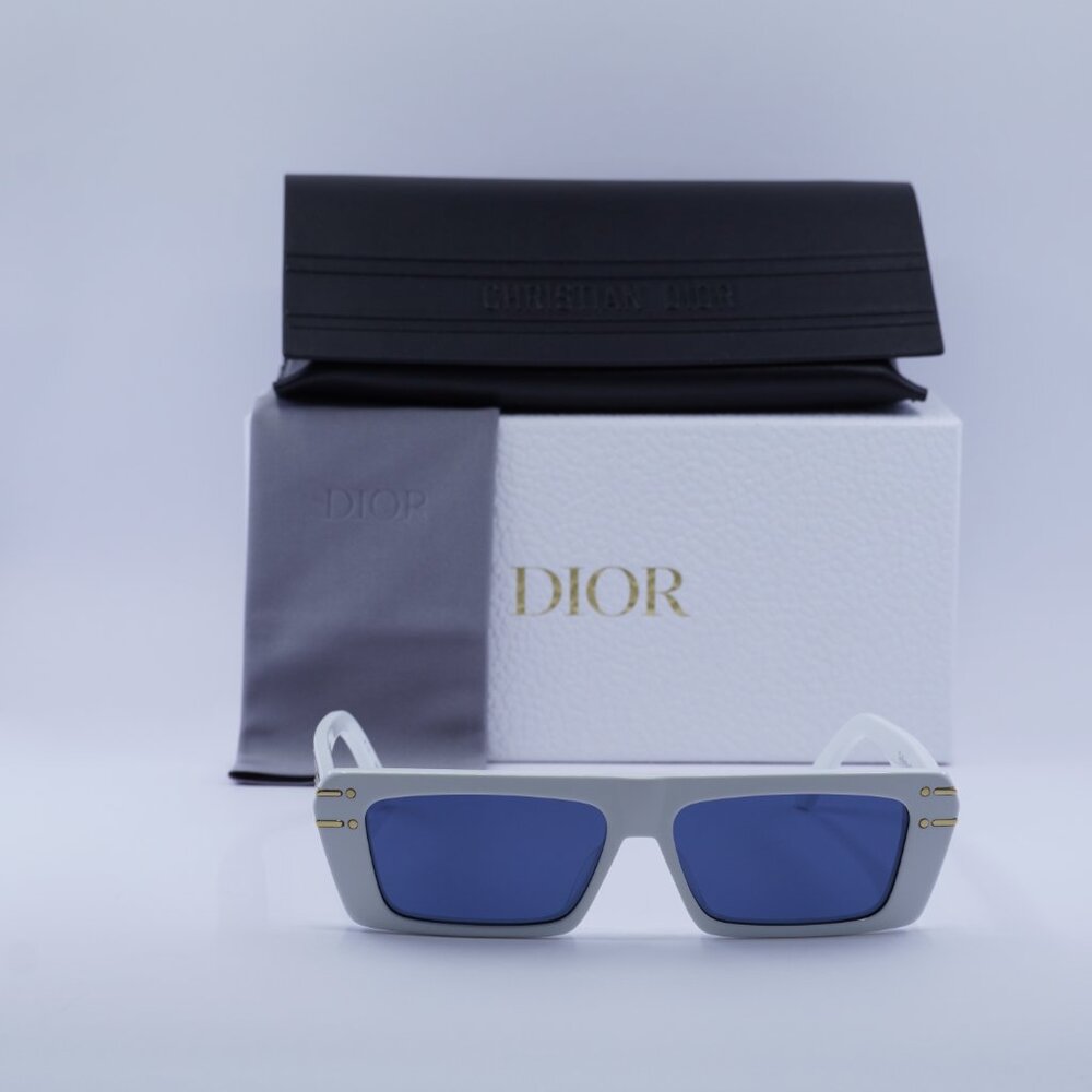 Dior White and Blue Sunglasses - Picture 3 of 11